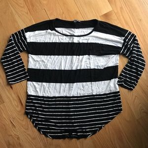 Cable & Gauge striped top